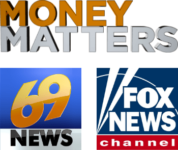 Logos for Money Matters, 69 News, and Fox News Channel